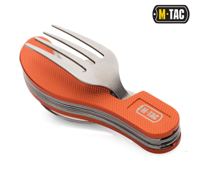 M-Tac столовий набір складний роз'ємний orange