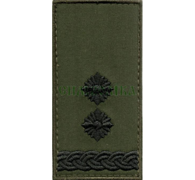 Погон ЗСУ Підполковник /тк.олива/ 10х5см