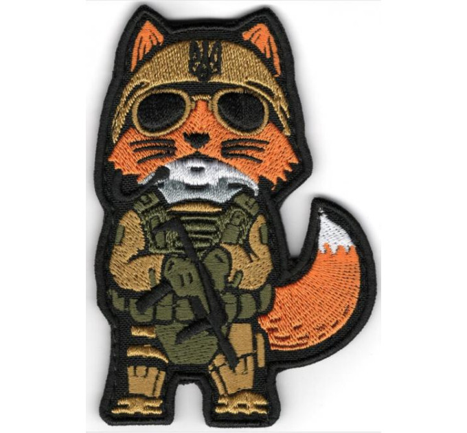 FOX (бойова лисичка) /тк.чорна / кол / Нарукавна емблема