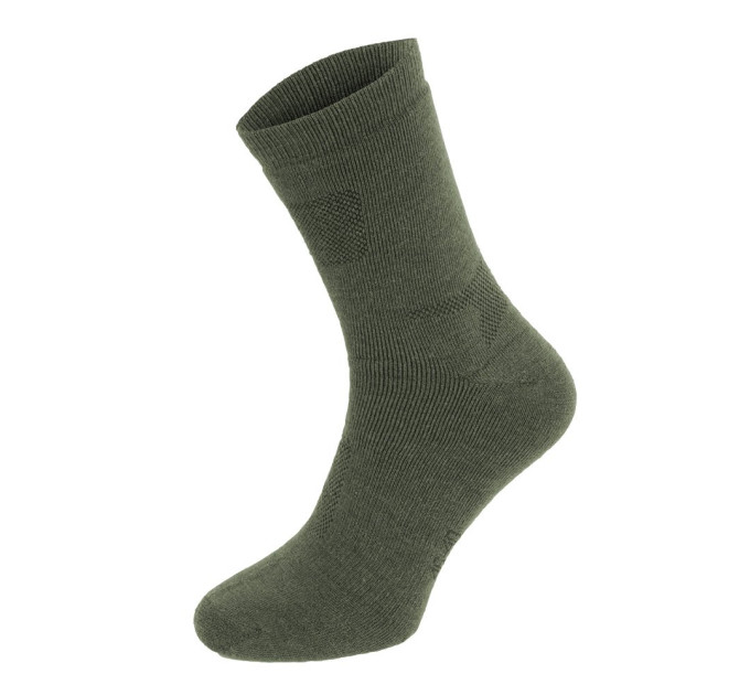 MIL-TEC Шкарпетки трекінгові тактичні зимові олива SOCKE MERINO OLIV (2 ПАРИ)