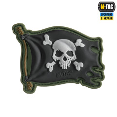 M-Tac нашивка Веселий Роджер PVC Olive/Black