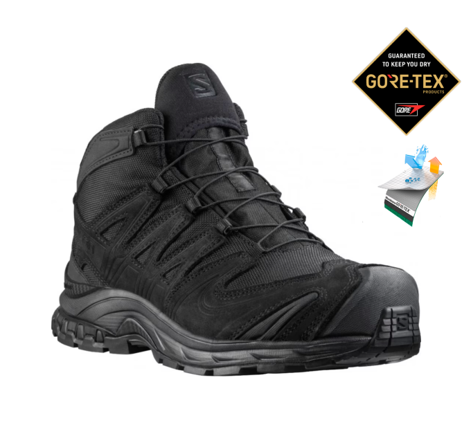 Черевики тактичні Salomon XA Forces Mid GTX - Чорний Черевики тактичні Salomon XA Forces Mid GTX - Чорний