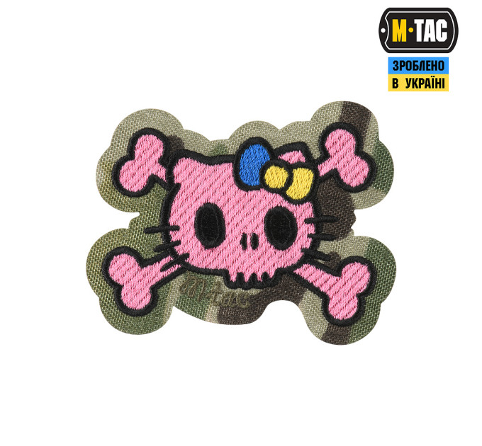M-Tac нашивка KITTY (вишивка) Pink/Multicam