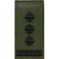 Погон ЗСУ Полковник /тк.олива/ 10х5см