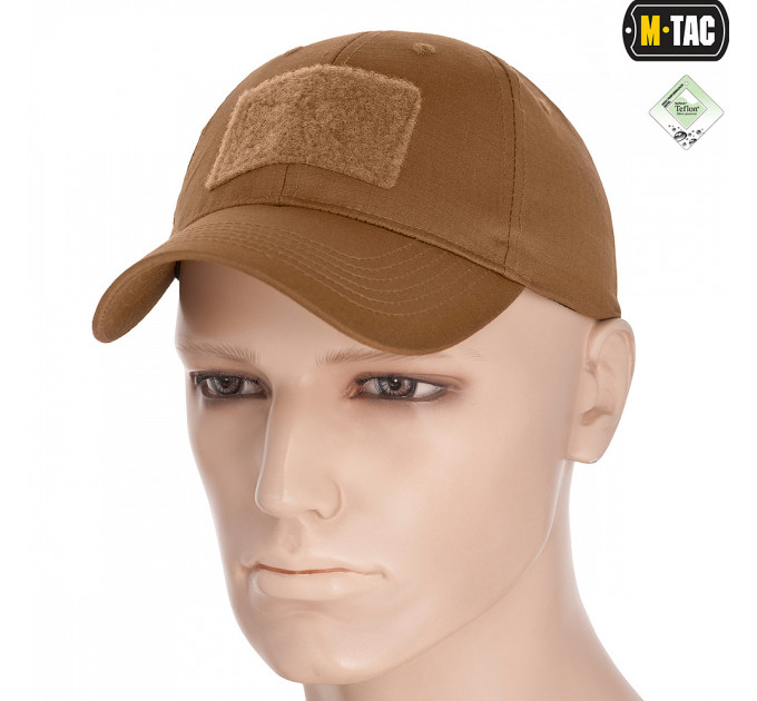 M-Tac бейсболка з липучкою Flex ріп-стоп Coyote Brown M-Tac бейсболка з липучкою Flex ріп-стоп Coyote Brown