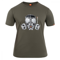 Pentagon Футболка Ageron Gas Mask Olive