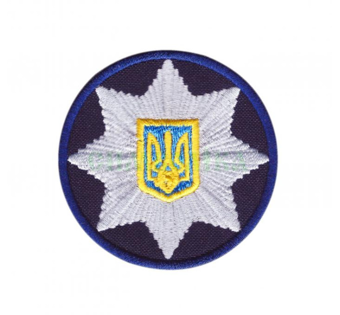 Кокарда Поліція синя