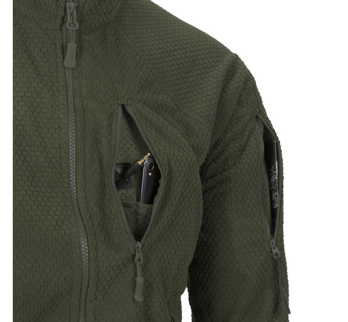 HELIKON-TEX Alpha Tactical Jacket Black куртка на блискавці Olive Green