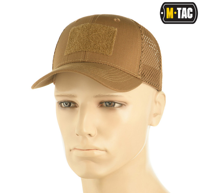 M-Tac бейсболка з липучкою та сіткою Flex ріп-стоп Coyote Brown M-Tac бейсболка з липучкою та сіткою Flex ріп-стоп Coyote Brown
