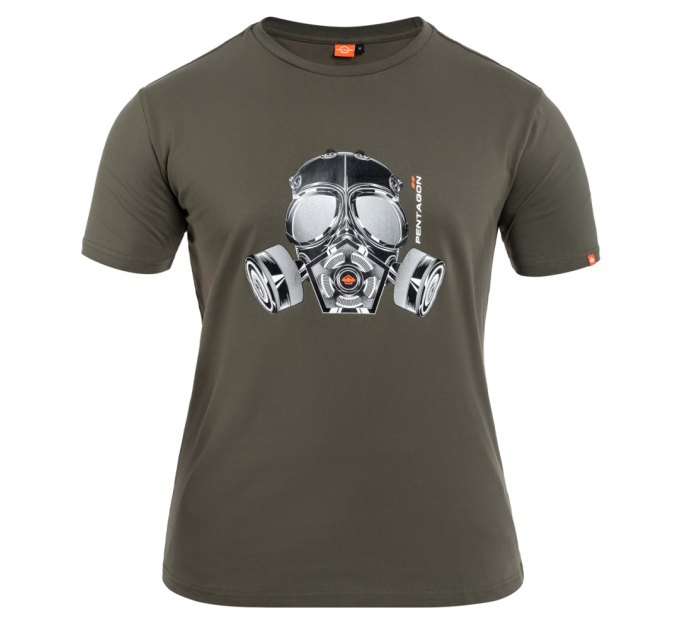 Pentagon Футболка Ageron Gas Mask Olive