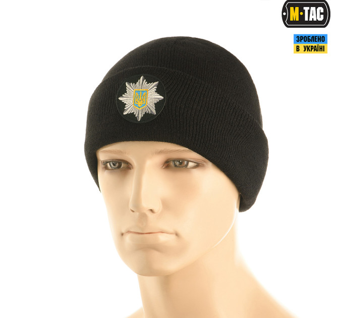 M-Tac шапка Поліція тонка в'язка 100% акрил Black M-Tac шапка Поліція тонка в'язка 100% акрил Black