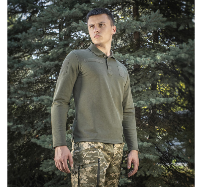 M-Tac поло тактичне довгий рукав 65/35 Army Olive