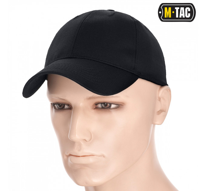 M-Tac бейсболка Flex ріп-стоп Black