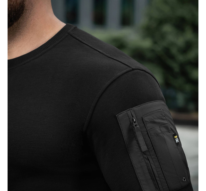 M-Tac світшот Nylon Pocket Cotton Hard Black
