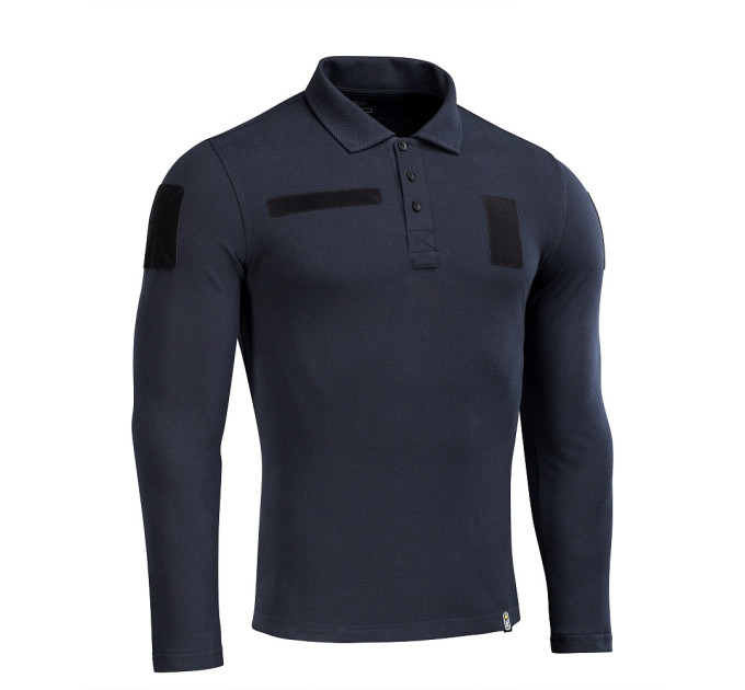 M-TAC Поло тактичне довгий рукав 65/35 Dark Navy Blue