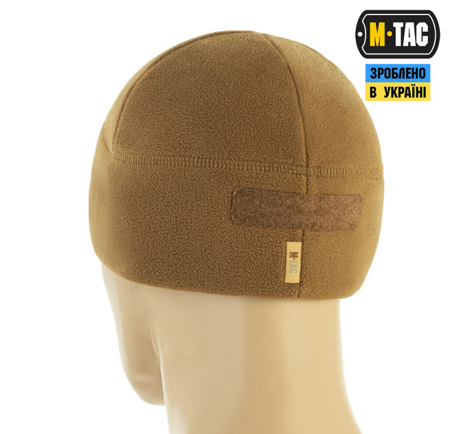M-Tac шапка Watch Cap Elite фліс (320г/м2) з липучкою Coyote Brown
