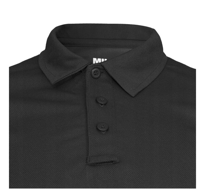 Футболка поло Mil-Tec Tactical Quickdry - Black