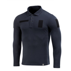 M-TAC Поло тактичне довгий рукав 65/35 Dark Navy Blue