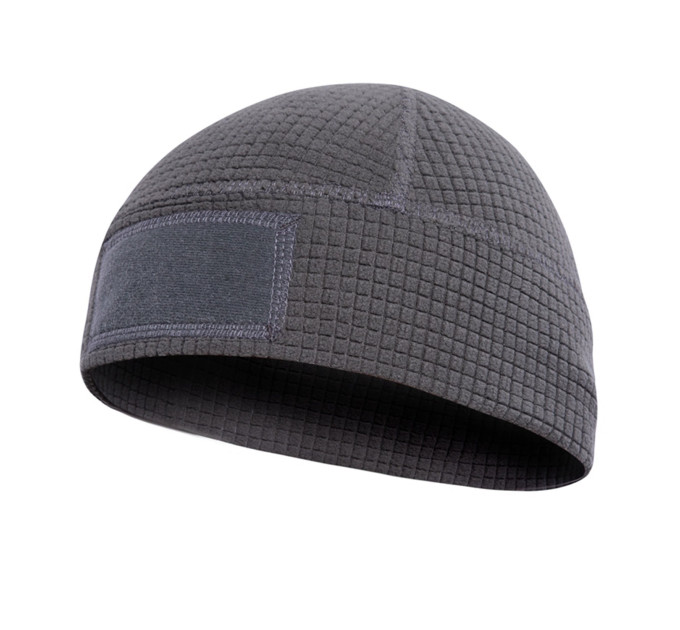Шапка Grid Fleece Grey з липучкою