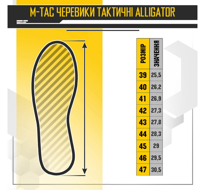 M-TAC Черевики тактичні Alligator Black