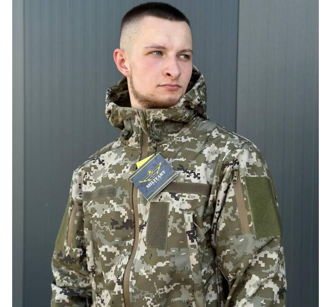 Куртка SoftShell Піксель Military R