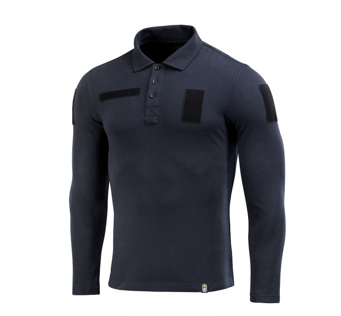 M-TAC Поло тактичне довгий рукав 65/35 Dark Navy Blue