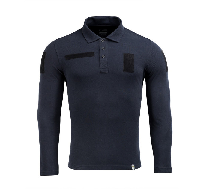 M-TAC Поло тактичне довгий рукав 65/35 Dark Navy Blue