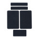 M-Tac комплект липучок (5 шт) Navy Blue