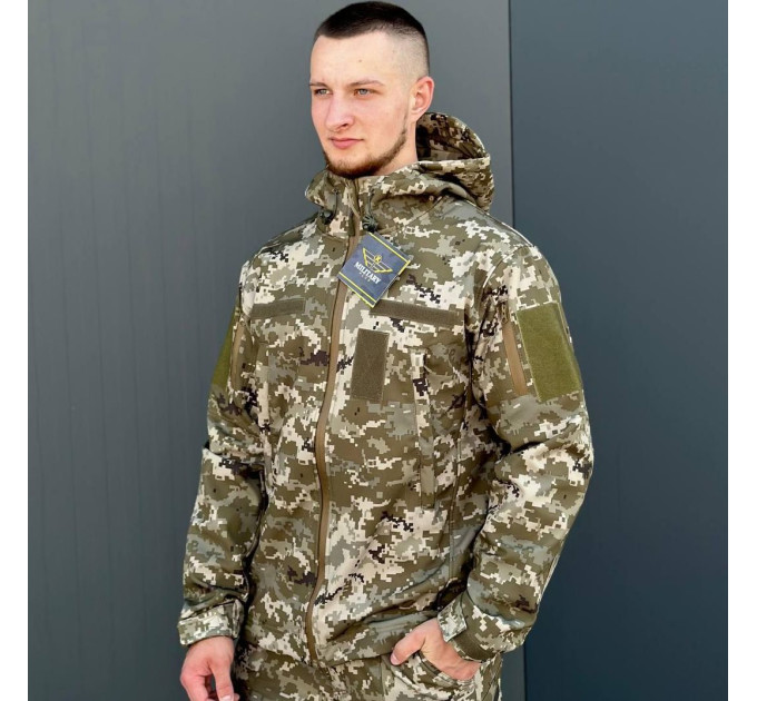 Куртка SoftShell Піксель Military R