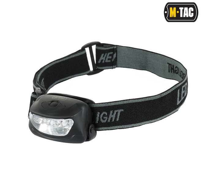 M-Tac ліхтар налобний 4+1 LED Black M-Tac ліхтар налобний 4+1 LED Black