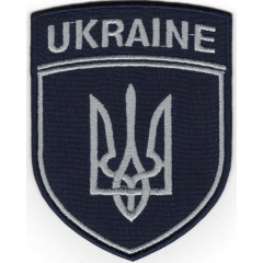 Ukraine (Укрзалізниця) / тк.темно-синя / сіра / Нарукавна емблема