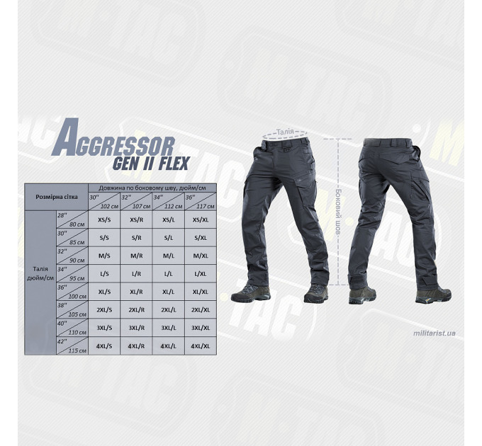 M-Tac штани Aggressor Gen.II Flex Dark Grey