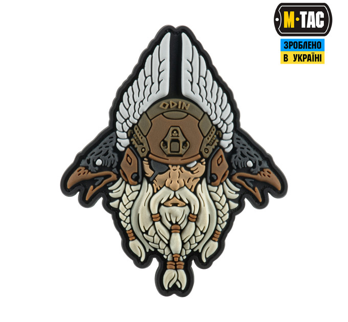 M-Tac нашивка Odin Tactical 3D PVC White/Coyote