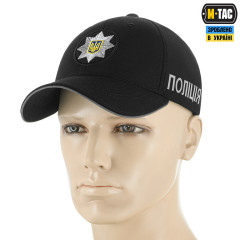 M-Tac бейсболка Поліція Elite Flex рип-стоп Black M-Tac бейсболка Поліція Elite Flex рип-стоп Black