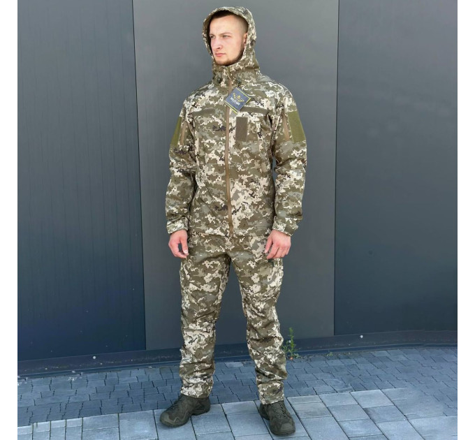 Куртка SoftShell Піксель Military R