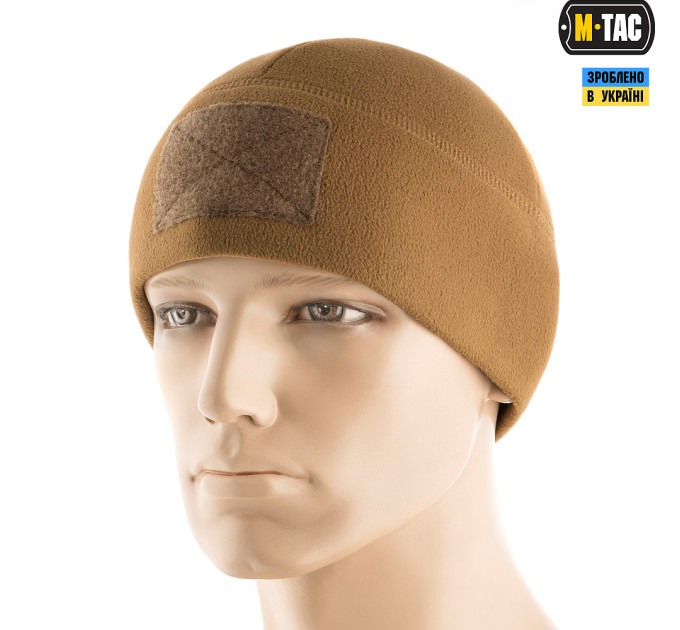 M-Tac шапка Watch Cap Elite фліс (270г/м2) з липучкою Coyote Brown