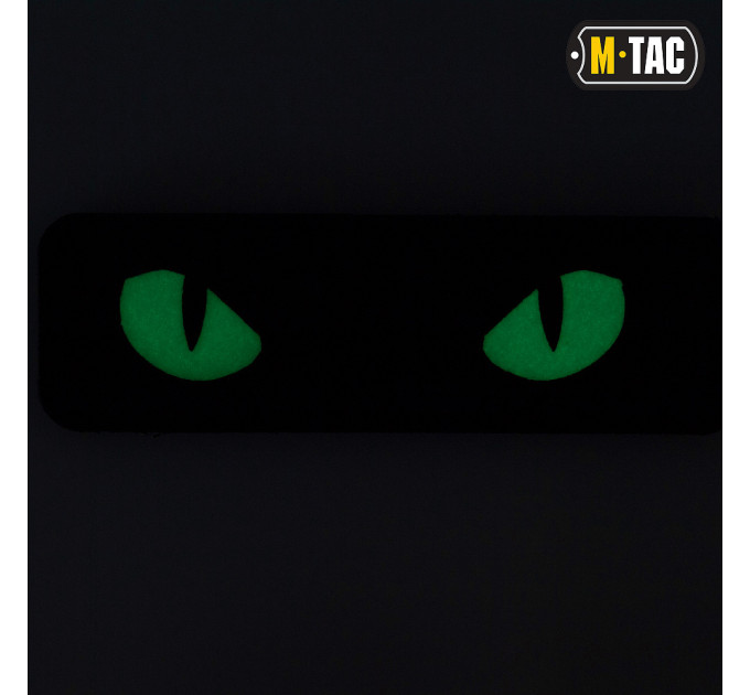 M-Tac нашивка Cat Eyes Laser Cut Black/GID