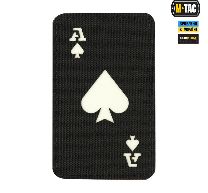M-Tac нашивка Ace of Spades Laser Cut Black/GID
