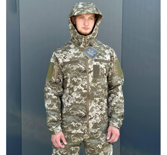 Куртка SoftShell Піксель Military R