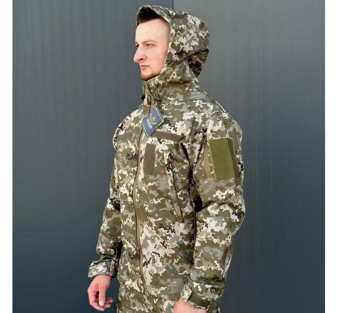 Куртка SoftShell Піксель Military R