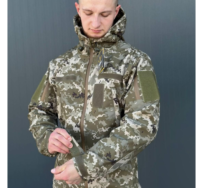 Куртка SoftShell Піксель Military R
