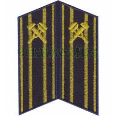 УЗ Петлиця старший начальницький склад т/сині