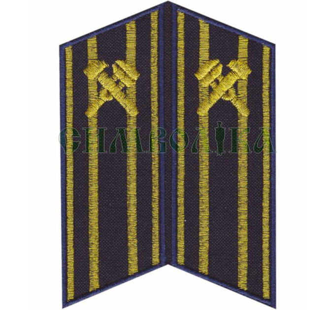 УЗ Петлиця старший начальницький склад т/сині