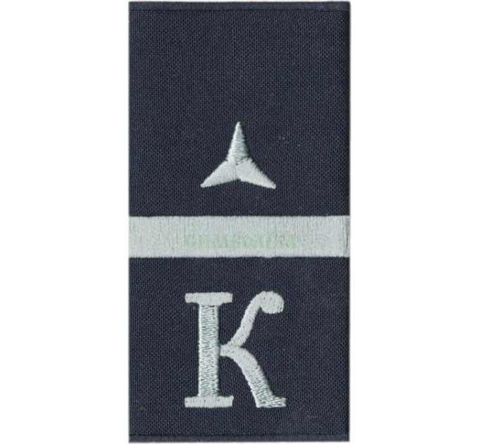 Погон ДСНС Курсант старшина / сірі /липучка - 9х5 см