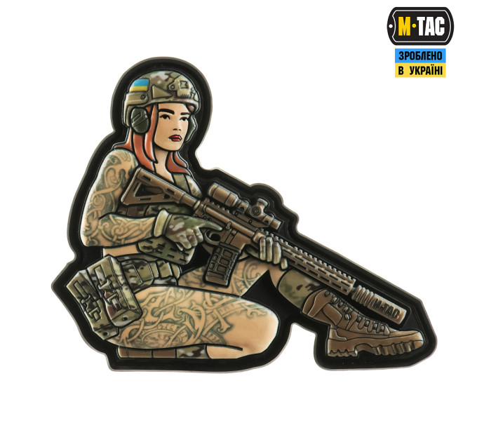 M-Tac нашивка Tactical girl №2 Skandinavik PVC MC
