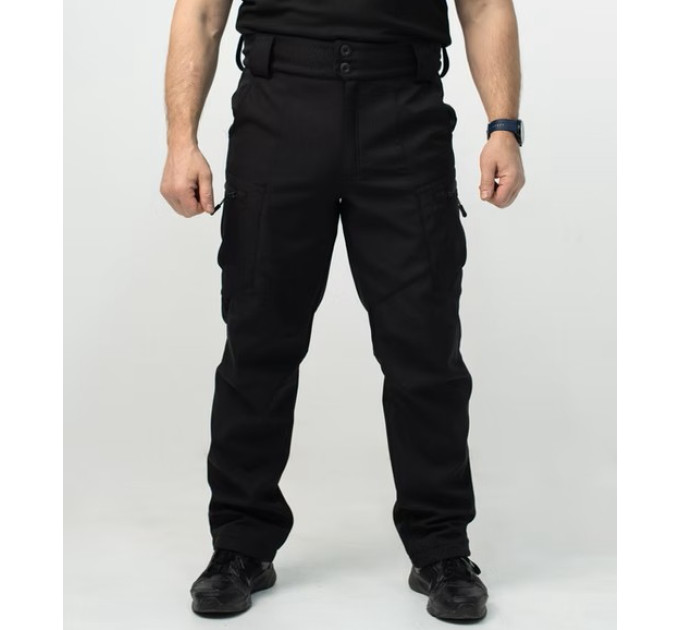 Штани SoftShell Чорні Military R